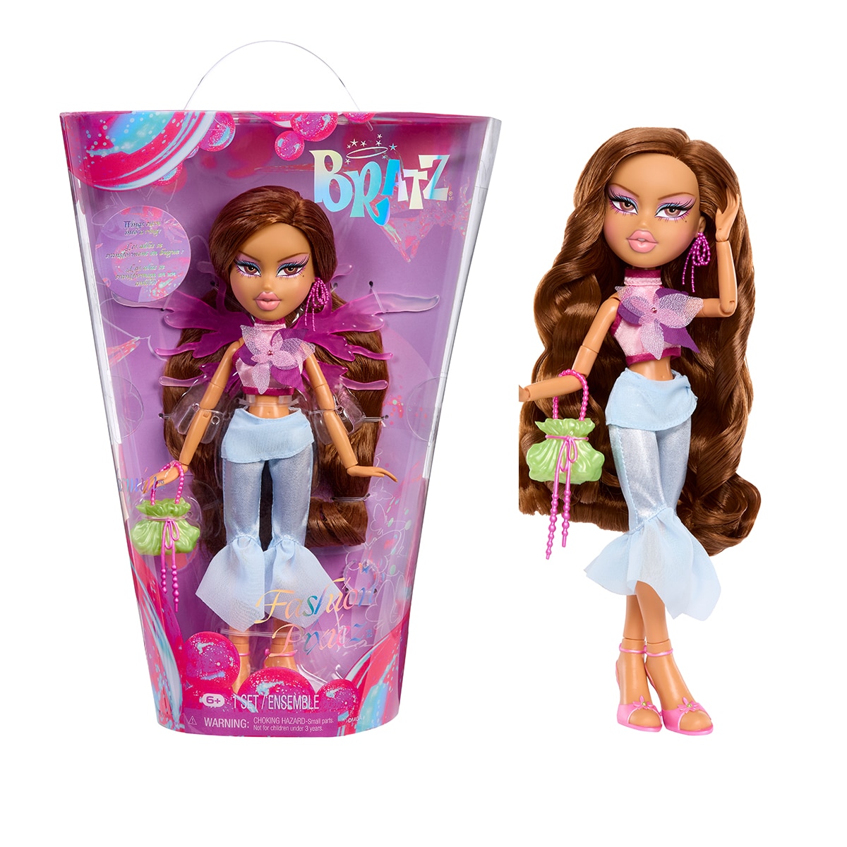 Papusa Bratz cu accesorii seria Fashion Pixiez − Yasmin 25cm