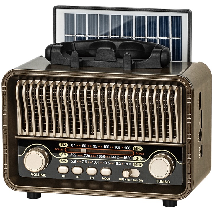 Radio Portabil Analog Kruger&Matz KM0832, Incarcare solara Maro