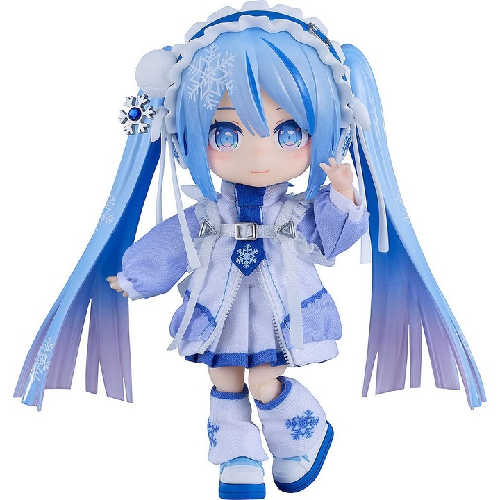 Figurina set Nendoroid Doll Snow Miku Yukiiro Pop, Good Smile Company, 14 cm, multicolor