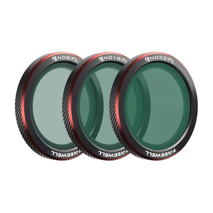 Комплект магнитни филтри Freewell ND/PL NEO 2, 3 бр., включително филтри ND8/PL, ND16/PL, ND32/PL, с магнитен пръстен