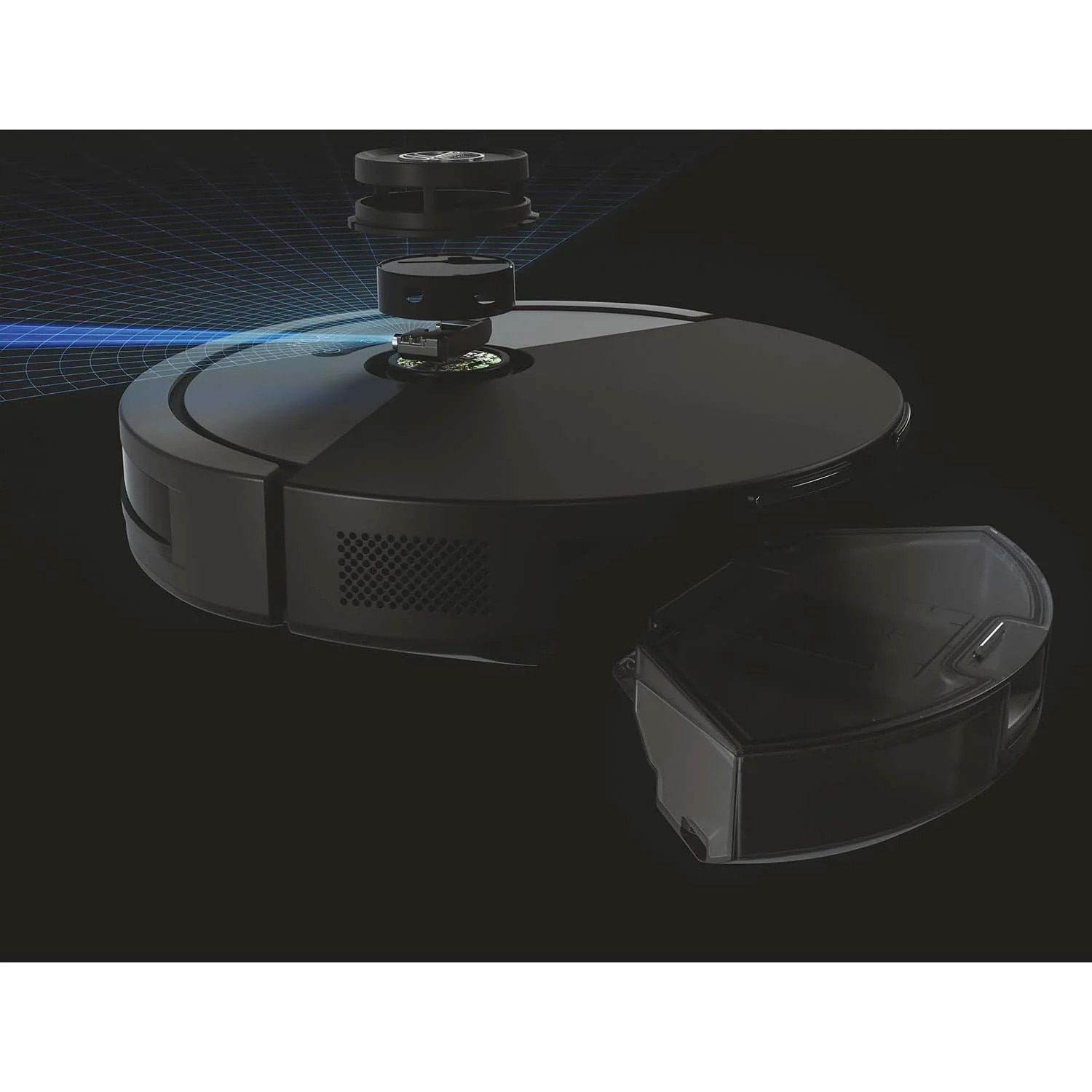 Aspirator robot Hoover, 4000 Pa, HEPA, gri/negru, 325x325x99mm