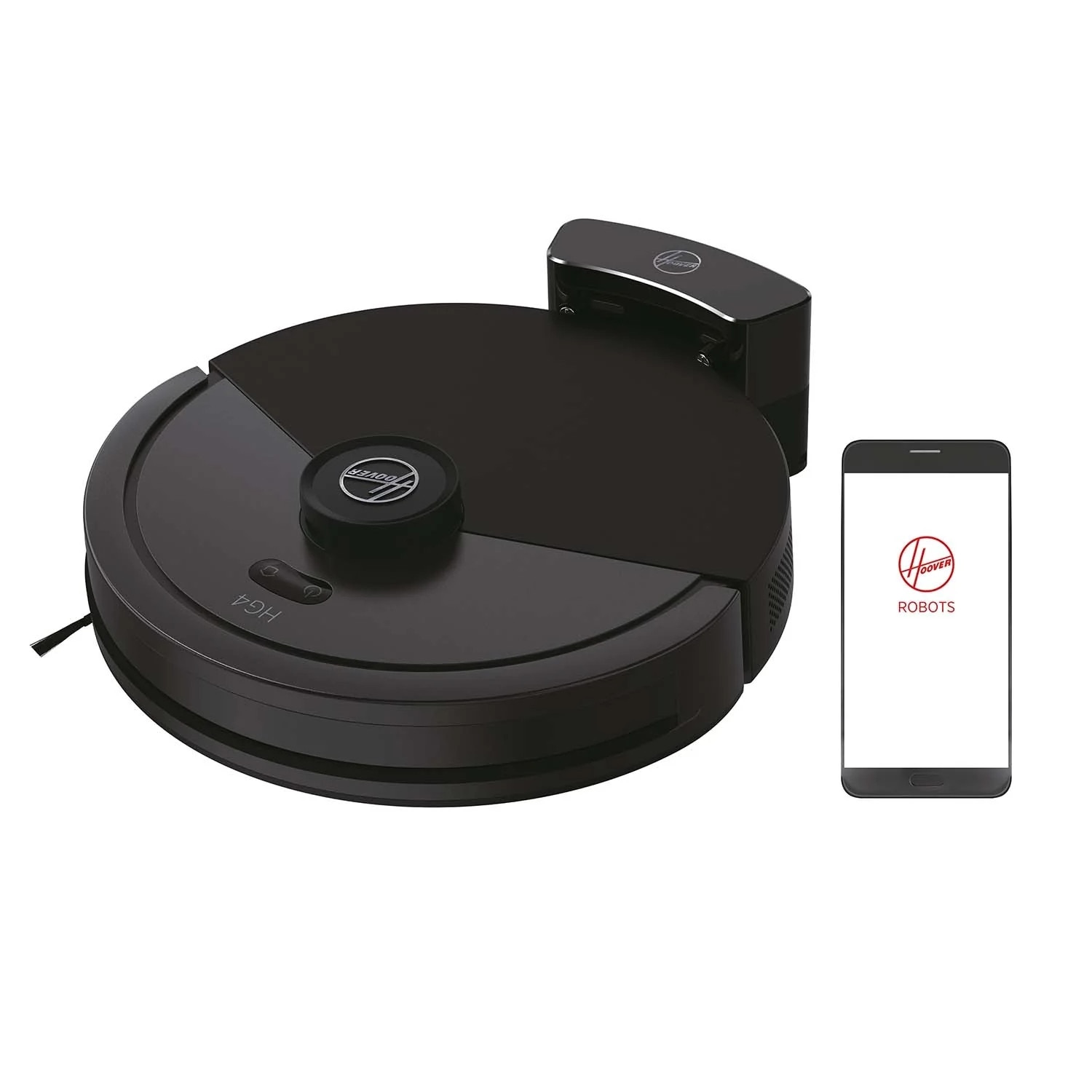 Aspirator robot Hoover, 4000 Pa, HEPA, gri/negru, 325x325x99mm