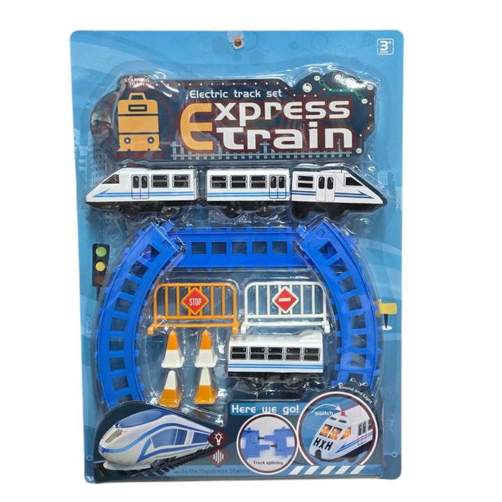 Trenulet cu baterii, sine, accesorii