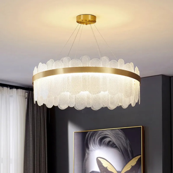 Candelabru Olympia Gold 45W 3 Functii Lumina 40cm Diametru 803-400