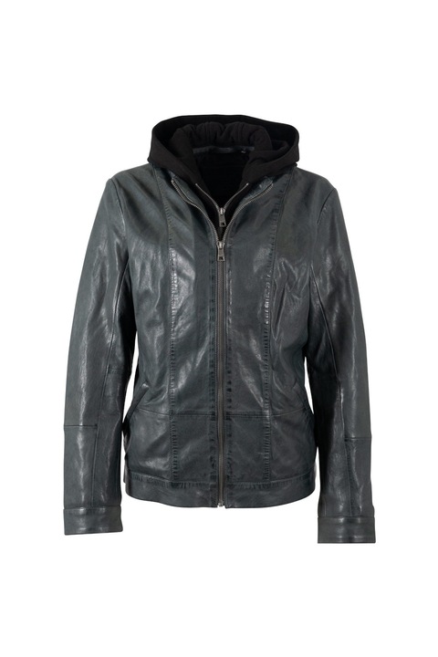 Geaca de Piele Dama Mauritius Verde Inchis MWAmika 48