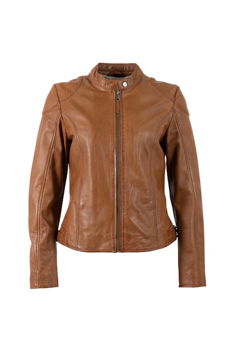 Geaca de Piele Dama Mauritius Coniac MWMaithe M