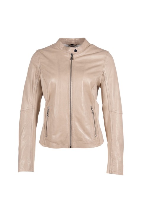 Geaca de Piele Dama Mauritius Bej Deschis GWClair M