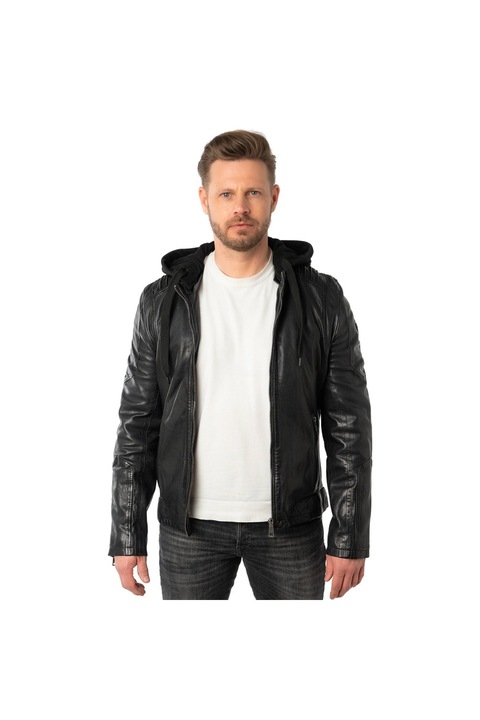 Мъжко кожено яке Mauritius Тъмен Антрацит MMUbaldo L