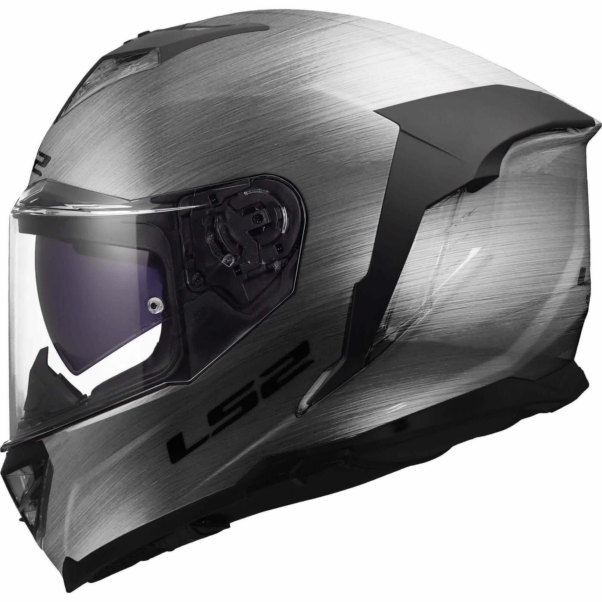 Casca moto LS2 FF818 STORM III JEANS, titan, M, ventilare optima