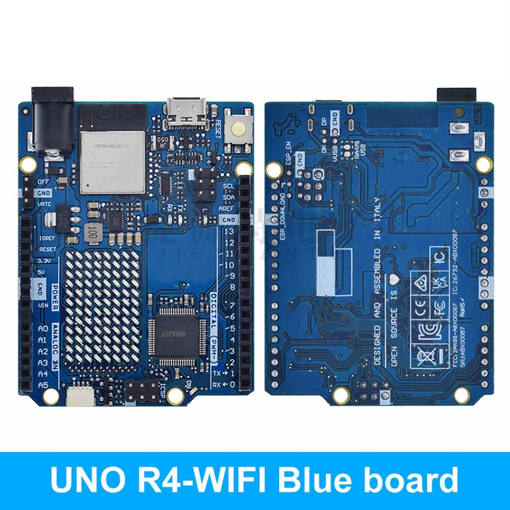 Placa dezvoltare Arduino Uno, R4 WiFi, 68.85x53.34mm