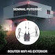 Router wireless industrial Port Cartela SIM PRO WIFI 6 plus, 300Mbps 4G, 32 Utilizatori, Exterior