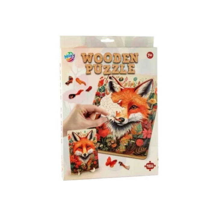 Puzzle lemn Vulpe 130 piese, Grafix