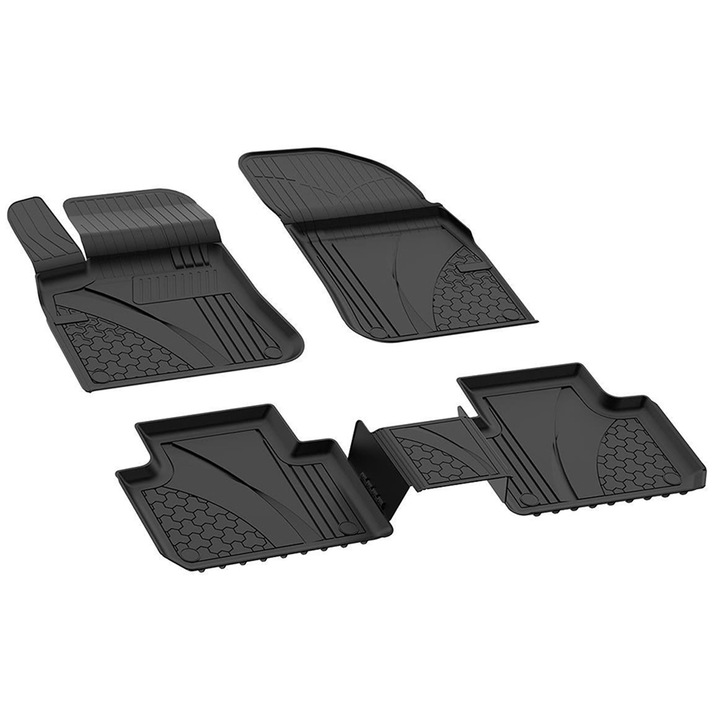 Set covorașe auto PBauto, Potrivite pentru AUDI Q7 2015+, Cauciuc, Negru, 5 Piese