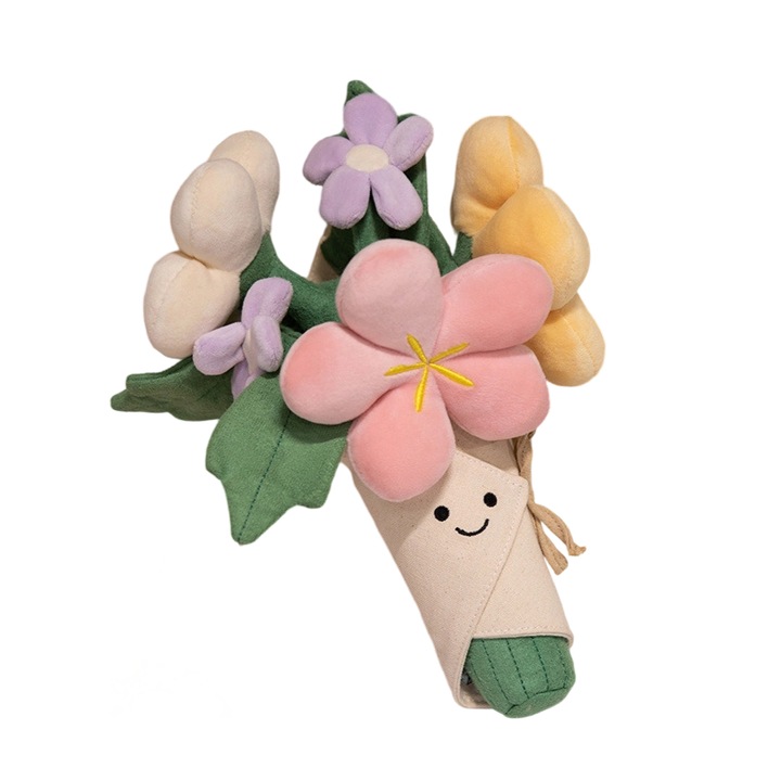 Jucarii de plus, set de papusi, 28cm, multicolor