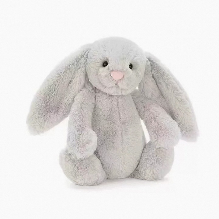 Jucarie de plus, iepure gri, 40cm, set de jucarii de plus pentru copii