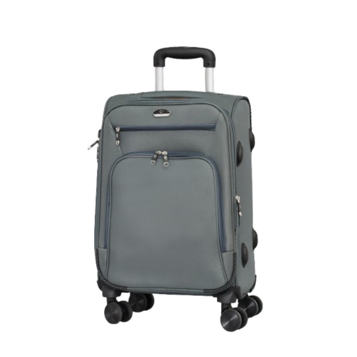 Troler PERFECT++LINE cu extensie 899-320, Textil, 57/22/37 cm, Gri