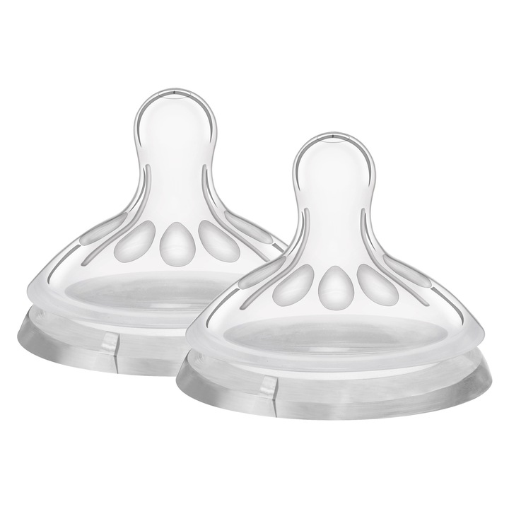 Биберон Wee Baby Natural, 0-6 месеца, 2 броя