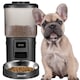 Hranitor Automat, Dozator de hrana pentru caini si pisici Peluvio CRISPY, LCD, Cronometrul, Alimentare de urgenta, 2x absorbante de umiditate, Bol igienic, Sarma anti-muscatura, 4,5L, Controlul portiilor, Programare automata, Negru