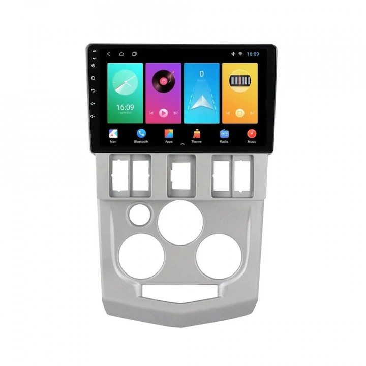 Navigatie dedicata cu Android Dacia Logan I 2004 - 2008, 1GB RAM, Radio GPS Dual Zone, Display HD IPS 9" Touchscreen, PENDAN, Internet Wi-Fi, Bluetooth, MirrorLink, USB