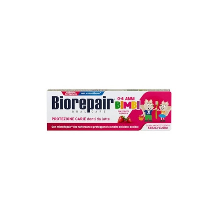 Gyermek fogkrém, Biorepair, Frago, Fogvédelem, Fluoridmentes, 50 ml