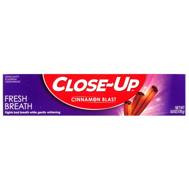 Pasta de dinti, Close-Up, Gel racoritor, Aroma scortisoara, Respiratie proaspata, 170 g