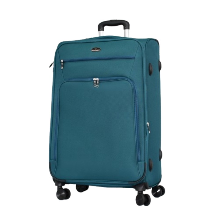 Troler PERFECT++LINE cu extensie 899-528, Textil, 77/30/49 cm, Verde