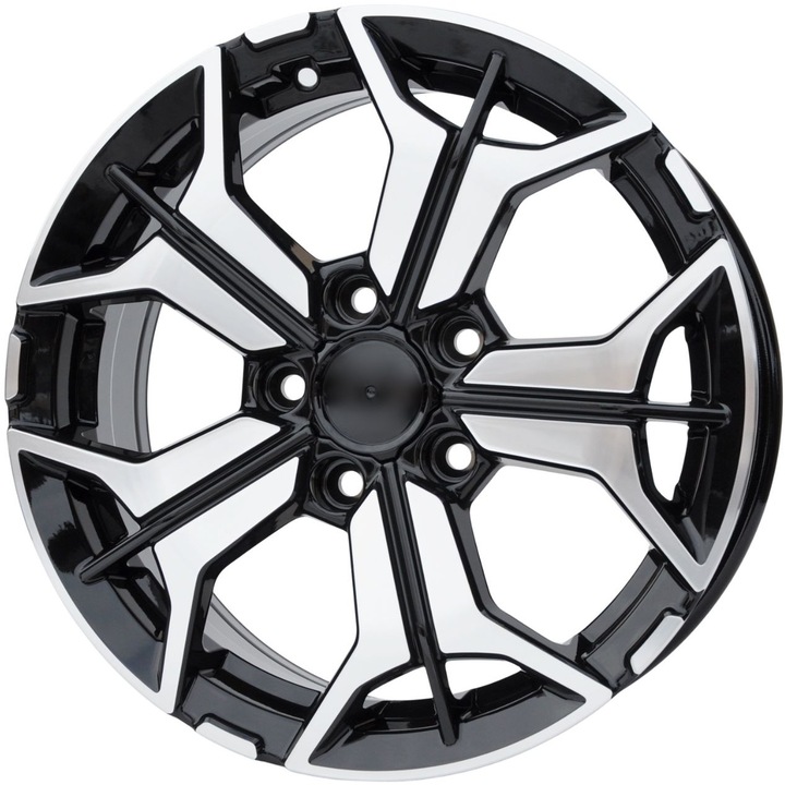 Set (4 bucati) jante 5846 16x6.5 5x114.3 ET40 - MB - lustruit + negru
