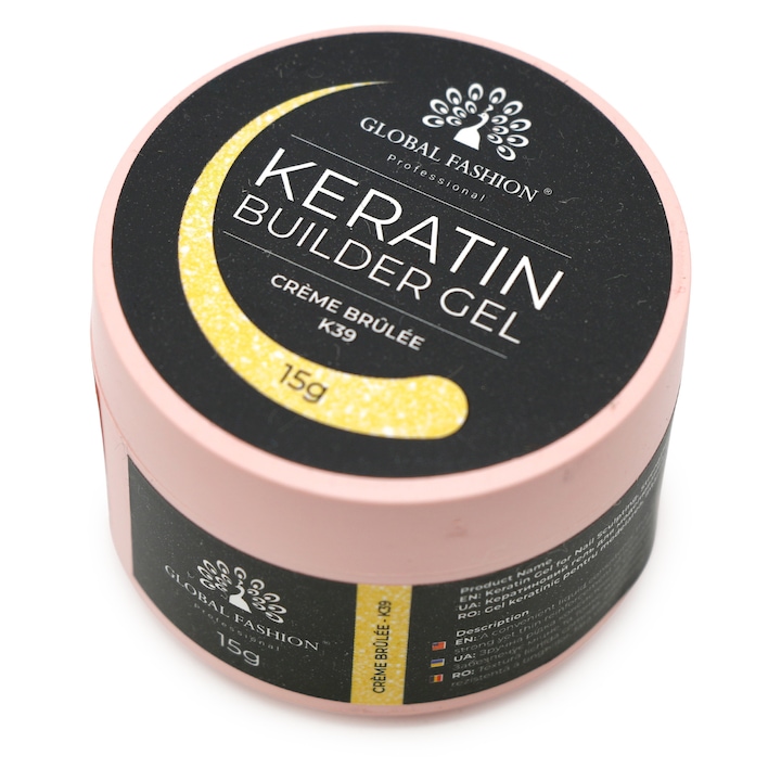 Gel pentru modelarea unghiilor 15 g, Keratin Builder Gel, K39