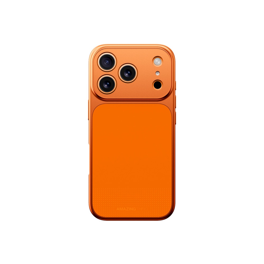 Husa AmazingThing Minimal Mag Full Cover cu MagSafe compatibila cu iPhone 17 Pro, Portocaliu
