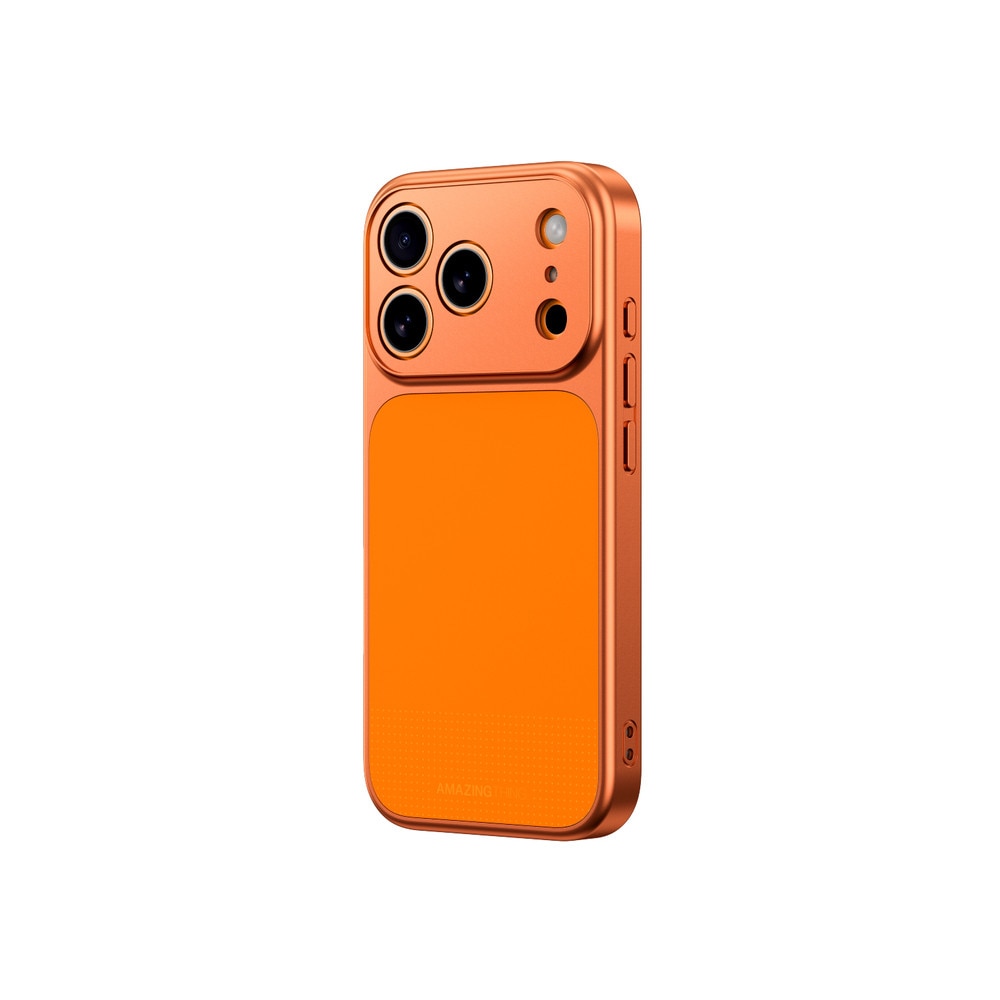 Husa AmazingThing Minimal Mag Full Cover cu MagSafe compatibila cu iPhone 17 Pro, Portocaliu