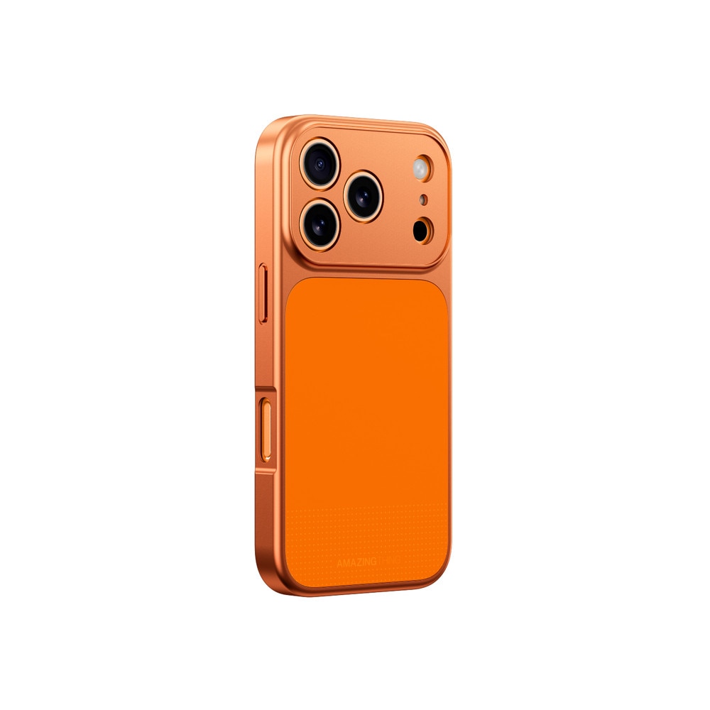 Husa AmazingThing Minimal Mag Full Cover cu MagSafe compatibila cu iPhone 17 Pro, Portocaliu
