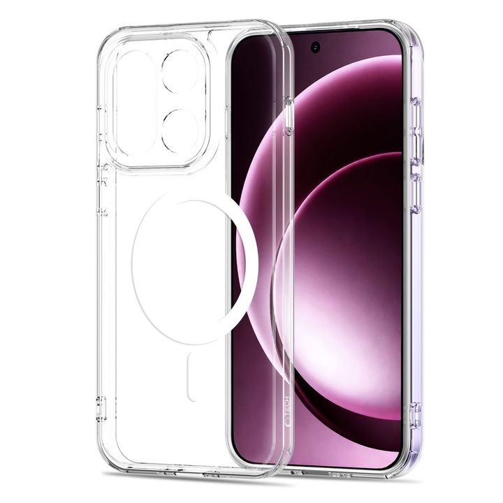 Калъф Tech-Protect Flexair Hybrid с MagSafe, съвместим с OnePlus 15, прозрачен