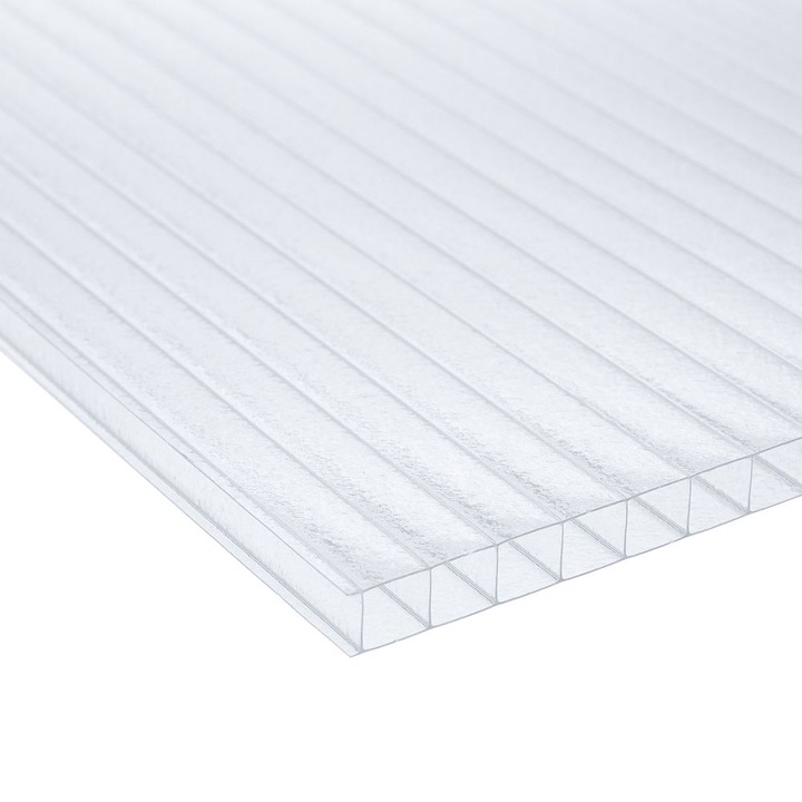 Policarbonat celular 4mm, transparent HG, 2 pereti, 2100 x 6000 mm