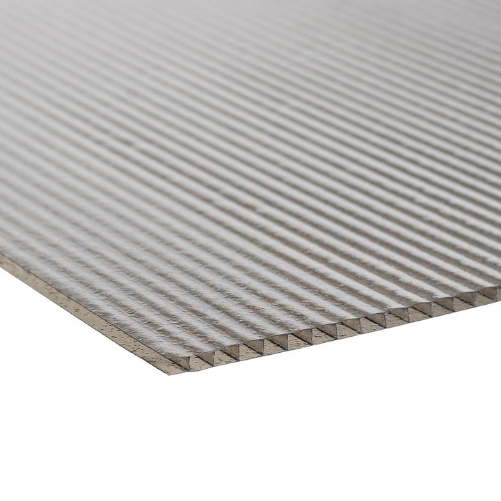 Policarbonat celular 4mm, fumuriu HG, 2 pereti, 2100 x 6000 mm