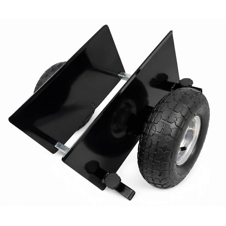 Carucior reglabil de transport placi dimensiuni mari roti mari pe aer, GEBO TOOLS, capacitate maxima 250kg