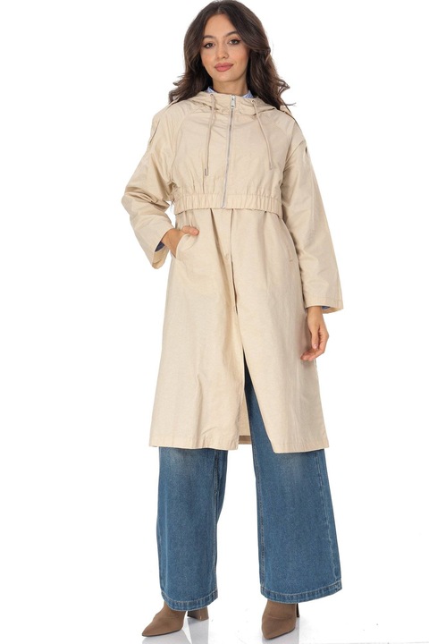 Jacheta dama tip trench cu gluga Aimelia JR671