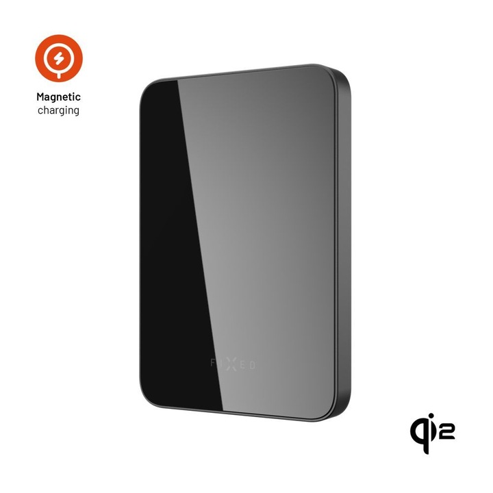 FIXED MagZen 5 Qi2 külső akkumlátor 5000 mAh, fekete, 299786, Powerbank