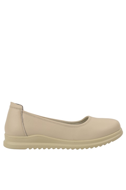 Pantofi casual, dama, ADA SHOES, 6651 crem, piele naturala, Crem