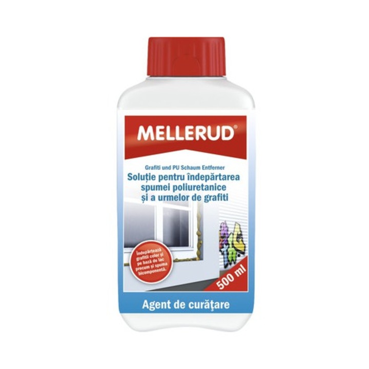 Detergent universal Mellerud soluție curățat grafiti și spumă poliuretanică 500 ml