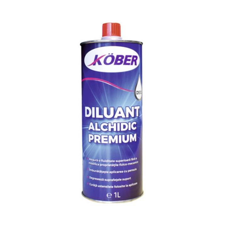 Diluant alchidic Kober 1 l, lichid, utilizare interior/exterior