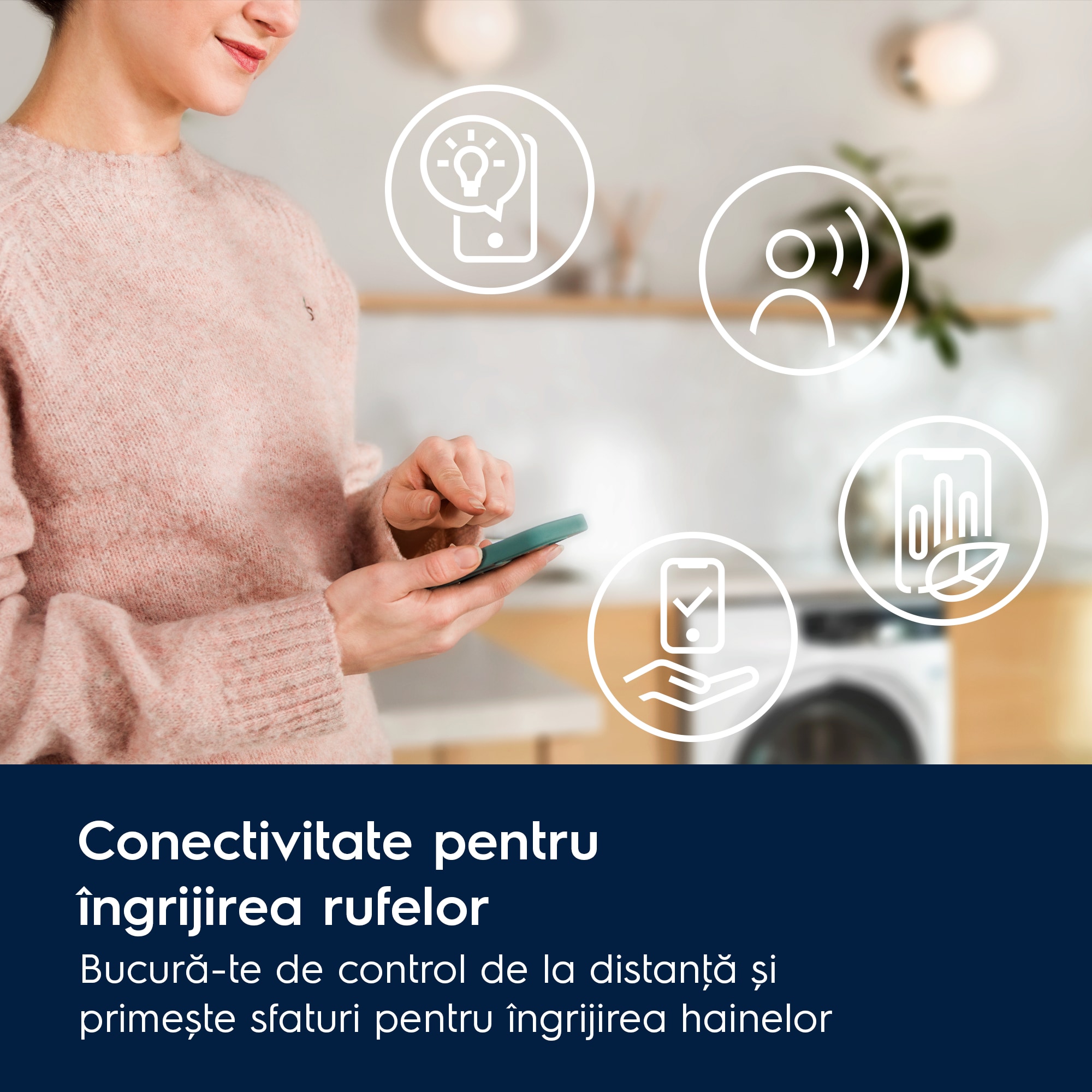 Masina de spalat rufe ELECTROLUX EW9F7607WCE PerfectCare800 Ecoline, 11 kg, 1600 rpm, Clasa A, Wi-Fi, motor Inverter, display TFT, ColourCare+SteamCare + SensiCare+SmartSelect, UltraQuick 39', Rapid 20', TimeManager, Abur EasyIron, Alb