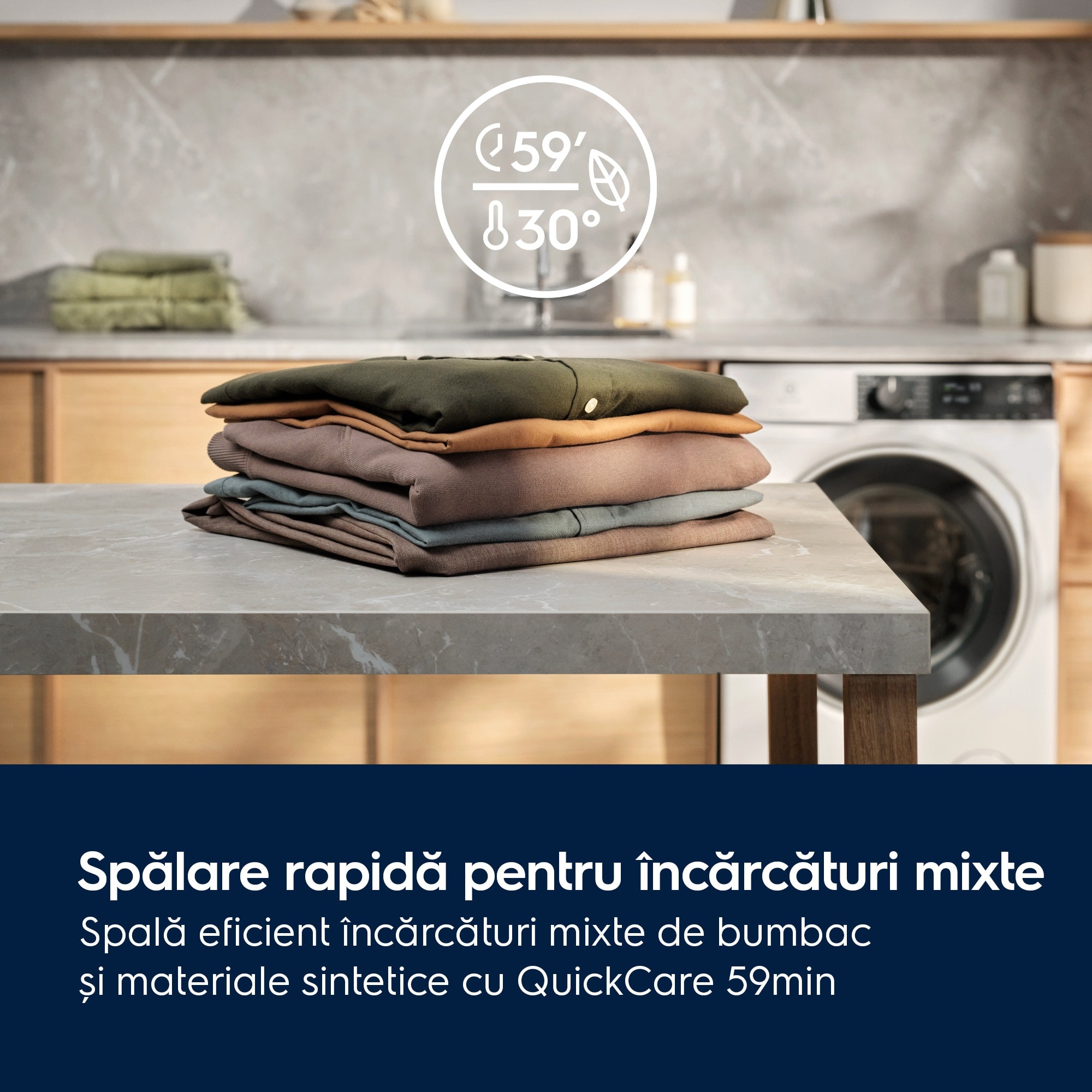 Masina de spalat rufe ELECTROLUX EW7F3614SUE PerfectCare700 Ecoline, 10 kg, 1600 rpm, Clasa A, motor Inverter, display LED, SteamCare + SensiCare, dozator Universal, QuickCare 69', Rapid 20', Abur Improspatare, Sport,Outdoor, TimeManager, Alb