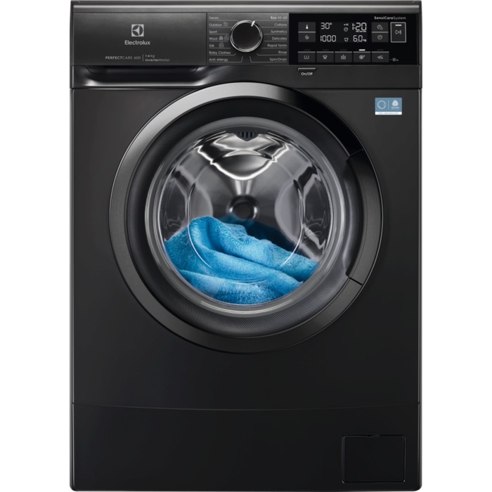 Masina de spalat rufe slim ELECTROLUX EWS6326DXE PerfectCare600, 6 kg, 1000 rpm, Clasa A, motor Inverter, display LED, Rapid 14 min, Antialergic cu abur, Baby, Outdoor, TimeManage,