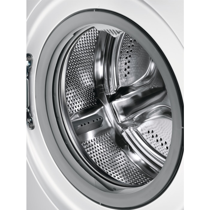 Masina de spalat rufe slim ELECTROLUX EWS6326DE PerfectCare600, 6 kg, 1200 rpm, Clasa A, motor Inverter, display LED, Sensicare, Rapid 14 min, Antialergic, Baby, Outdoor, TimeManager, SoftPlus, Adancime totala 41.1 cm, alb