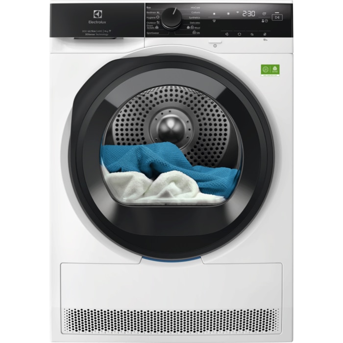 Uscator de rufe ELECTROLUX EW8D495RCE PerfectCare800 Ecoline, pompa de caldura, 9 kg, Clasa B , Wi-Fi, motor Inverter, UltraCare + DelicateCare +senzori 3DSense, Iluminare interioa