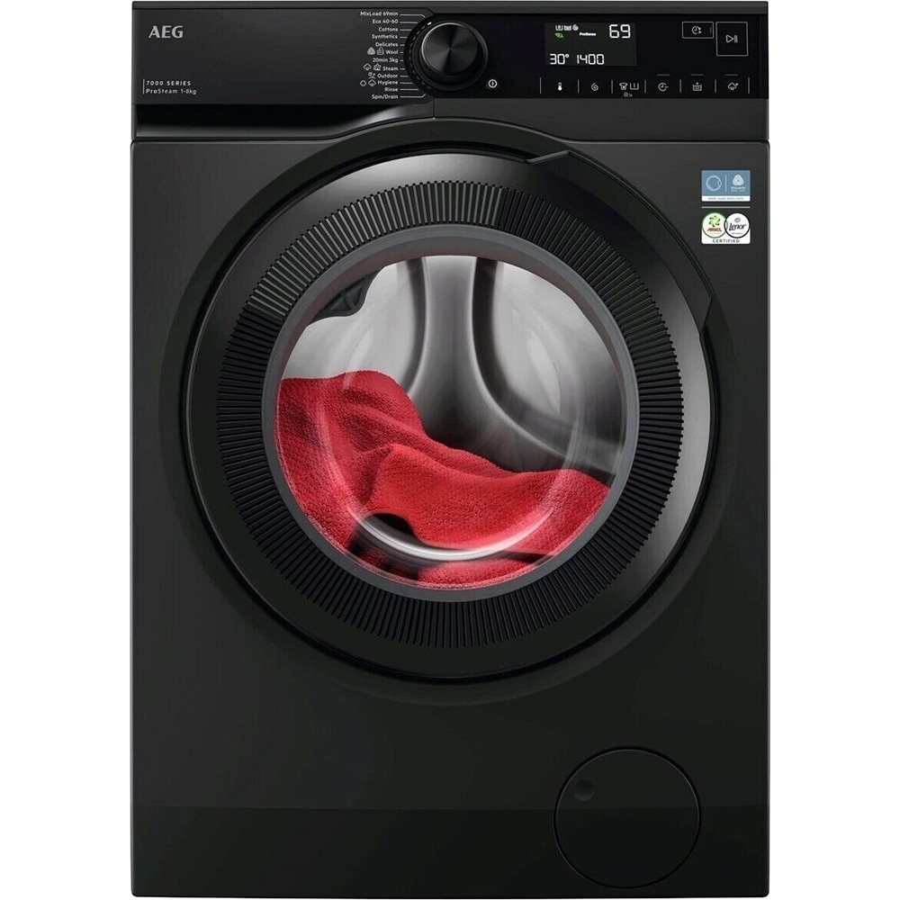 Masina de spalat rufe AEG LFR73844E SERIA7000 Ecoline, 8 kg, 1400 rpm, Clasa A, Tehnologie ProSense + ProSteam, motor Inverter, MixLoad 69', 20' 3Kg, Abur, Outdoor, Igienizare, Tim