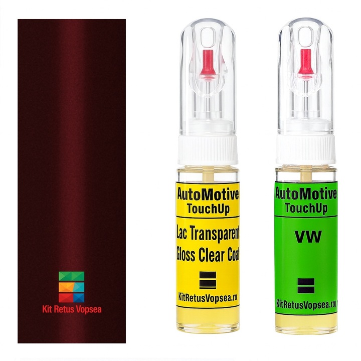 Kit retus vopsea touch-up Volkswagen Scirocco VWLC3Y (Bordeaux Red), 32407, 094269, VWLC3Y, LC3Y, 9079, 9082, L6, RCVWL0003, C3Y