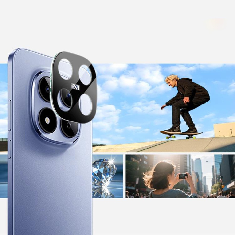 Folie Camera pentru Xiaomi Redmi Note 15 Pro 4G - Techsuit Full Camera Glass - Black