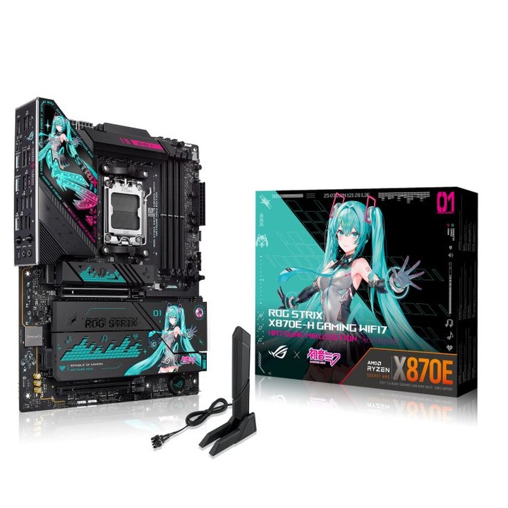 Asus ROG STRIX X870E-H GAMING WIFI7 HATSUNE MIKU EDITION, 301018, Alaplap