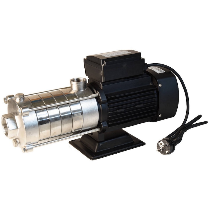 Повърхностна помпа за чиста вода ALPINOX PRO 1500, ALUVRA, корпус от INOX, 1100 W, дебит 130 л/мин, H напор 50м, с 5 ротора, максимално налягане 5 бара, 1x1 инч, PREMIUM, вода за хидрофор, за градина